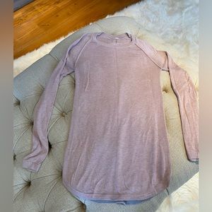 Lululemon fitted pale pink sweater